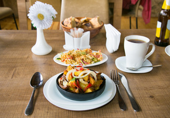 Traditional Georgian vegeterian food. The national cuisine of Ge