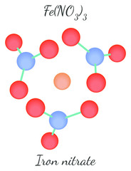 Iron nitrate FeN3O9 molecule