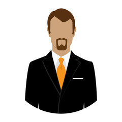 Businessman avatar vector