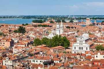 Naklejka na ściany i meble aerial view of Venice, Italy