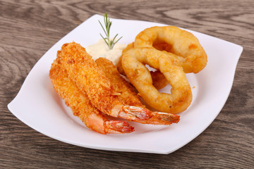 Squid and Shrimp Tempura