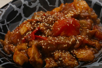 Chicken in oyster sauce