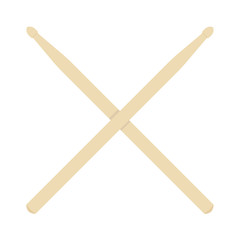 Wooden crossed drumstick