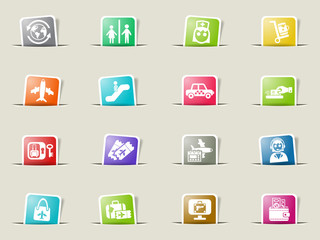 airport icon set
