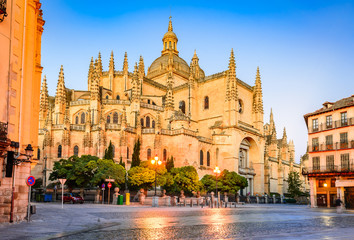 Fototapeta na wymiar Segovia, Castilla y Leon, Spain - Cathedral