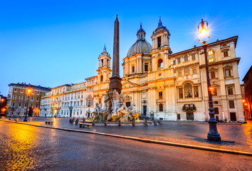 Fototapeta na wymiar Rome, Italy - Piazza Navona square