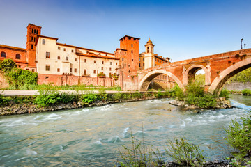 Fototapeta premium Rome, Italy - Ponte Fabricio