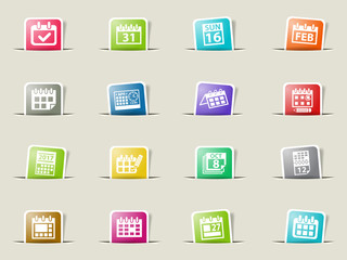 calendar icon set