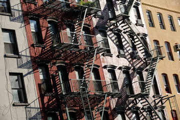 Naklejka premium Escalier sur une façade