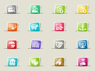 job search icon set