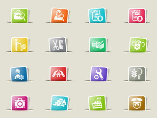 job search icon set