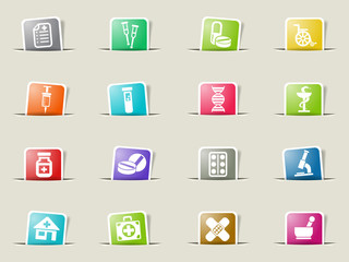 pharmacy icon set