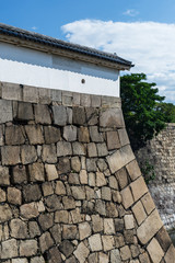 Fototapeta na wymiar 大阪城　大手門付近の城壁