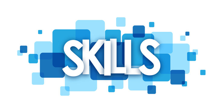 SKILLS Vector Letters Icon