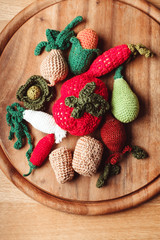 Crochet tiny vegetables