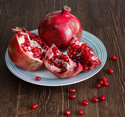 Juicy sweet pomegrande - Vitamin fruit for spring