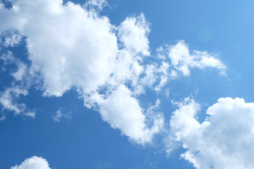 blue sky with cloud