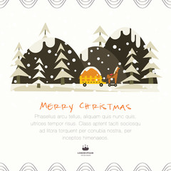 Cute Christmas card - 127798128