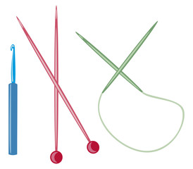 wooden knitting needles