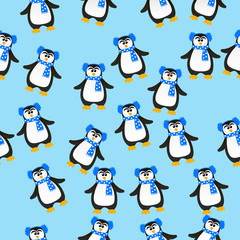 cute Christmas penguin