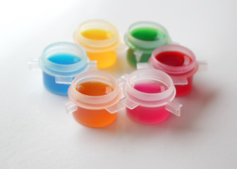 Watercolor bright paints