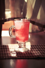 Fresh cold cocktail