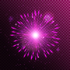 New year background. Abstract light. burst vector. Shining star. Sun glow. Illustration of a transparent backdrop.
