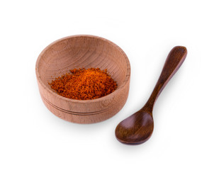 curry powder in a bowl on the white