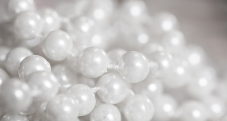 pearl necklace for christmas decoration