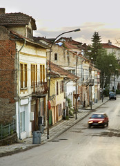 Fototapeta na wymiar Old street in Belogradchik. Bulgaria 