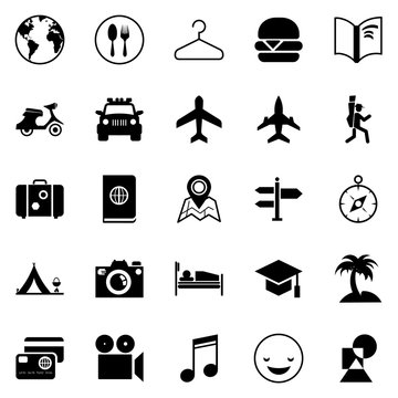 Transport and traveling icons for Web and Mobile App.