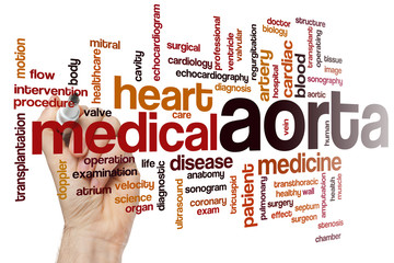 Aorta word cloud
