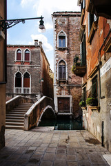 Venice typical glimpse in the morning light