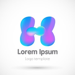 abstract logo neon