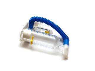 spirometer on a white background