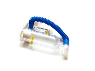 spirometer on a white background