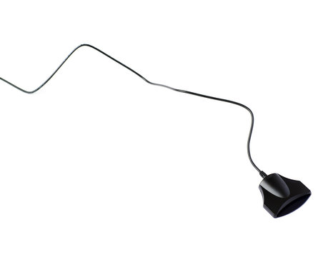 Identity authentication card reader isolated over white background