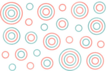 Fototapeta na wymiar Watercolor circles pattern.
