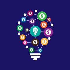 Crowdfunding concept illustration