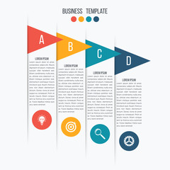 Arrow infographic banner