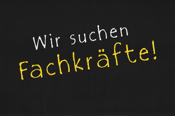 Obraz premium Wir suchen Fachkräfte!