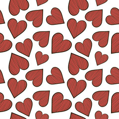 Hearts Seamless Background