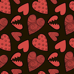 Hearts Seamless Background