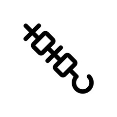 vector barbecue linear icon symbol
