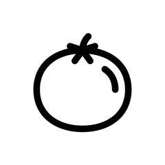 vector tomato linear icon symbol