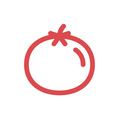 vector tomato linear icon symbol