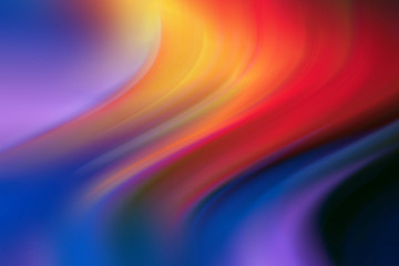 Abstract wavy background in red, blue, orange and purple colors