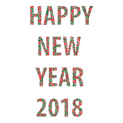 Happy new year bubbles 2018