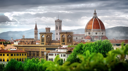 Clouds over Florence - obrazy, fototapety, plakaty