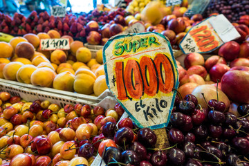 Früchtemarkt in Santiago de Chile